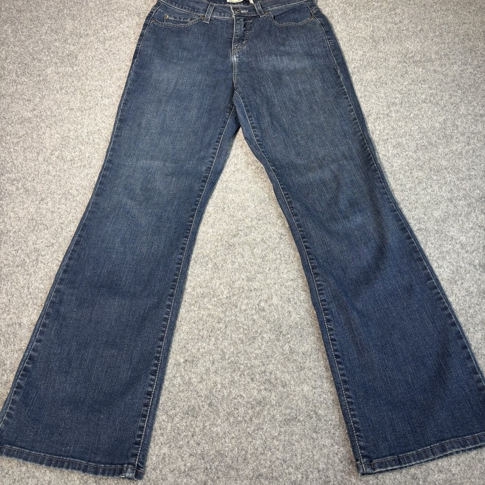 Levi's 512 Perfectly Slimming Bootcut Jeans Womens Size 8M Dark Wash Stretch